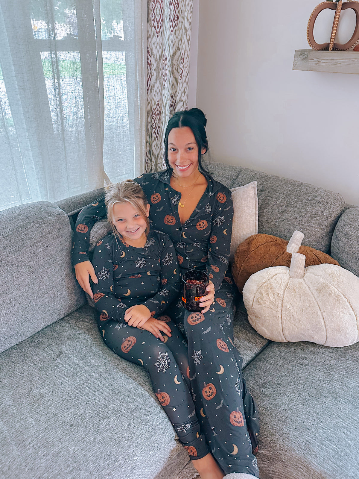 Midnight pumpkin patch matching women's set
